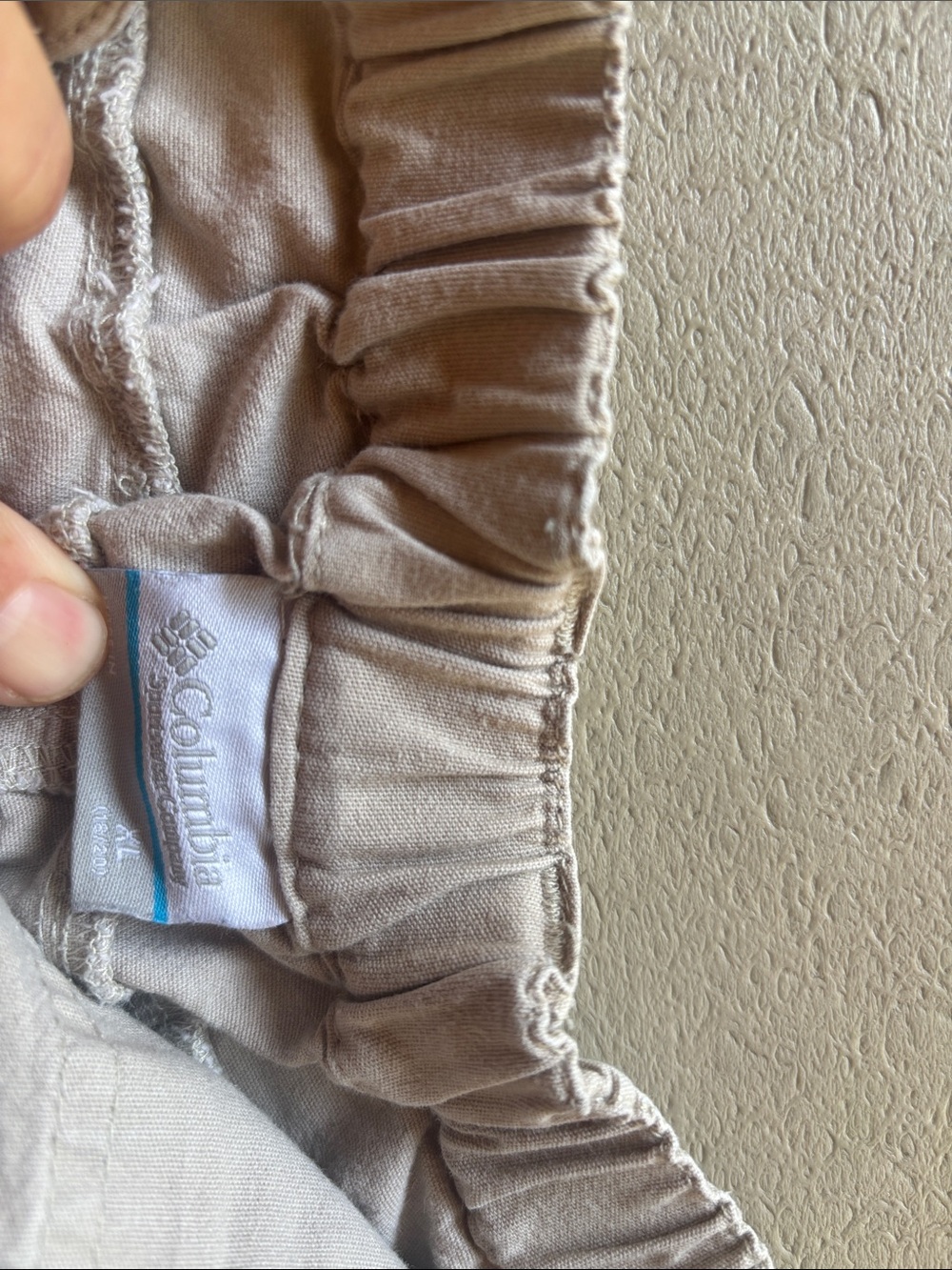 Columbia Kids Light Taupe Elastic Waist Shorts